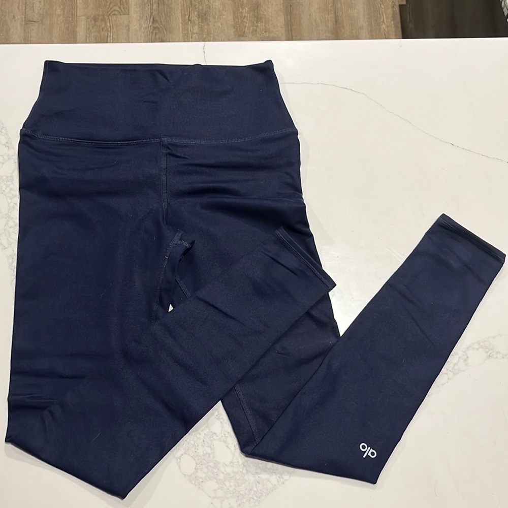 Navy blue Alo leggings size small high rise